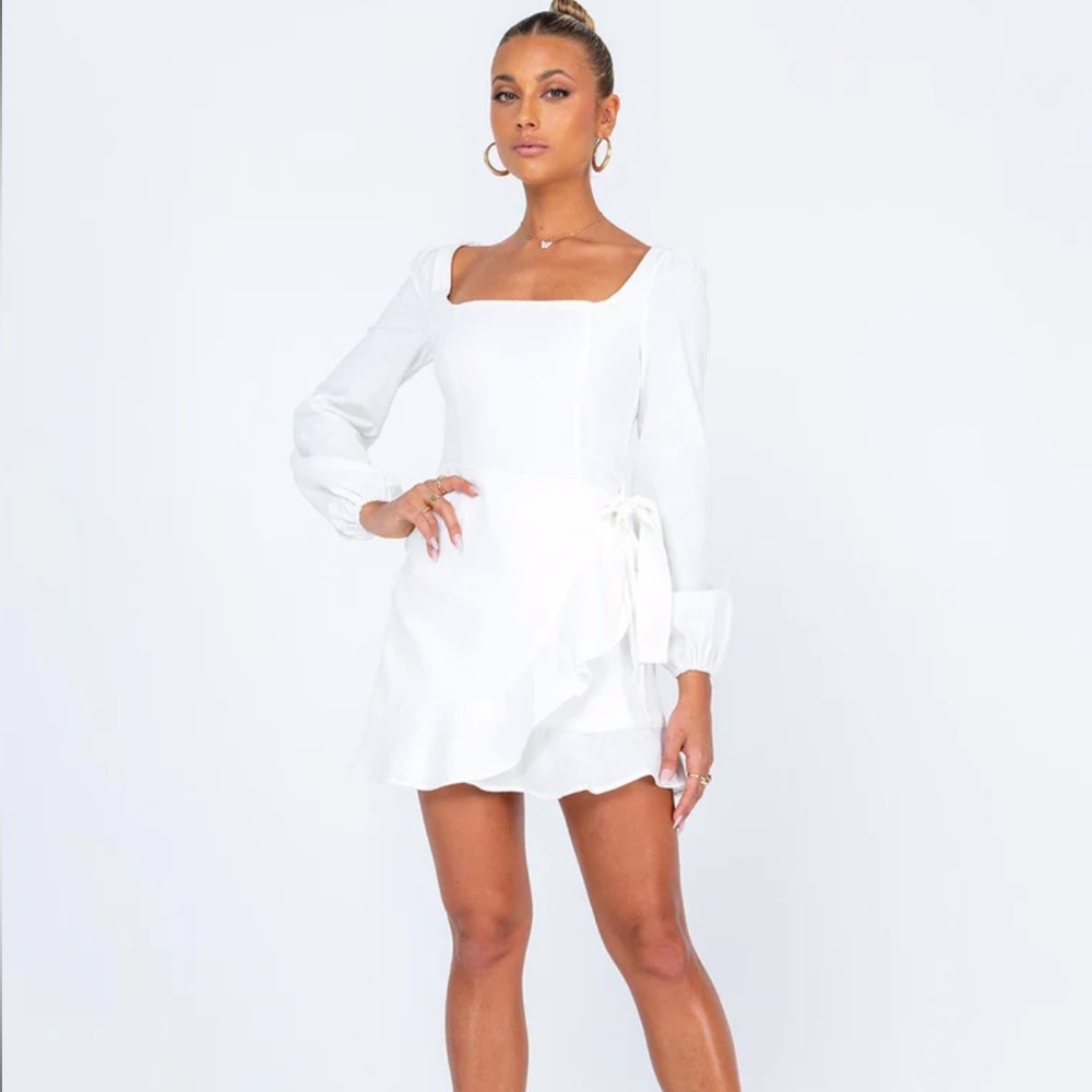 Princess Polly The Villa Mini Dress White